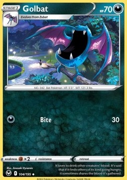 Golbat Pokemon card from Silver Tempest