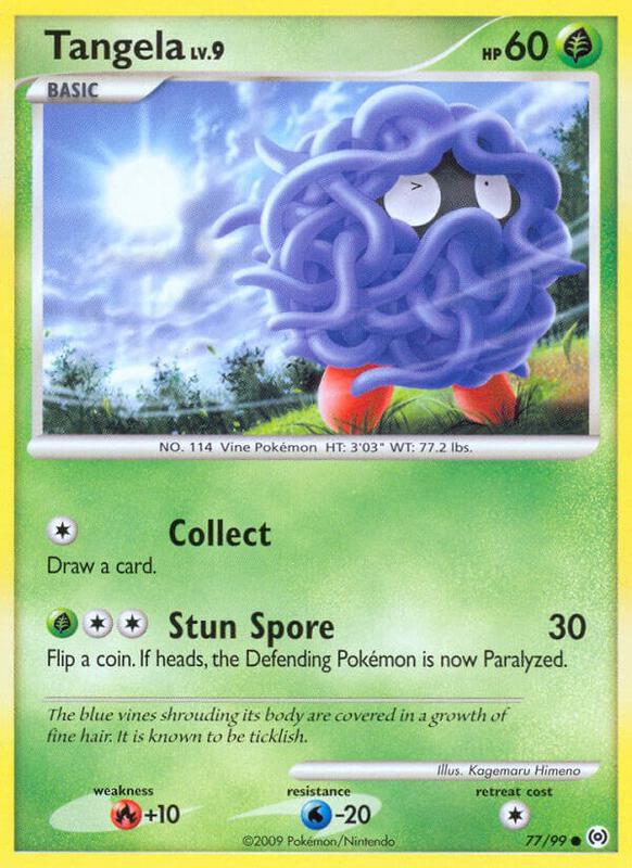 Tangela (77) Pokemon card from Arceus