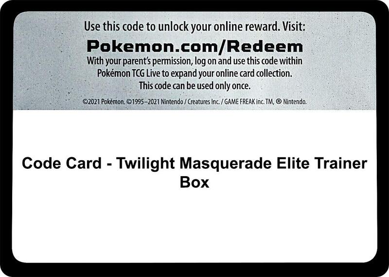 Code Card - Twilight Masquerade Elite Trainer Box Pokemon card from SV06: Twilight Masquerade