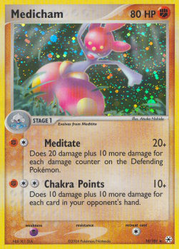 Medicham Pokemon card from EX Hidden Legends