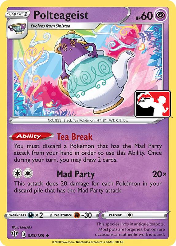Polteageist Pokemon card from Prize Pack Series Cards