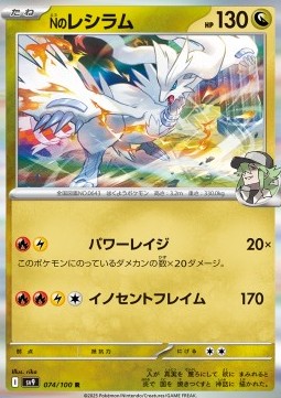 N's Reshiram Pokemon card from Battle Partners