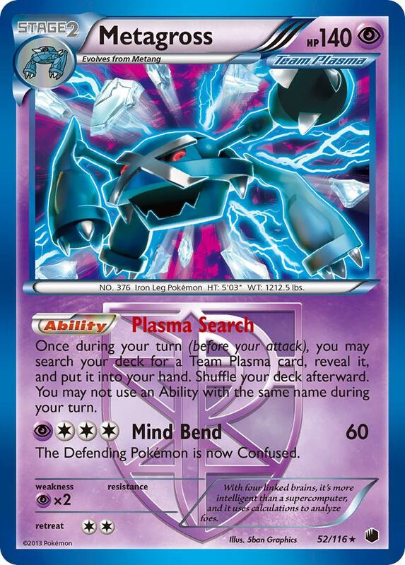 Metagross (Team Plasma) Pokemon card from Plasma Freeze