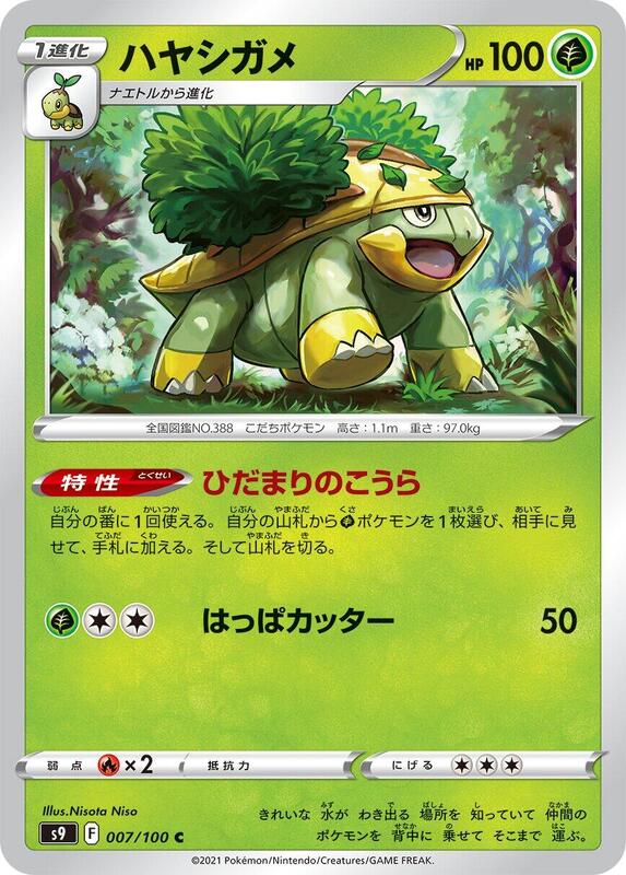Grotle (Japanese) Pokemon card from S9: Star Birth