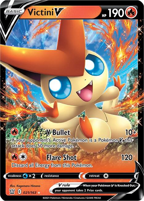 Victini V Pokemon card from SWSH05: Battle Styles