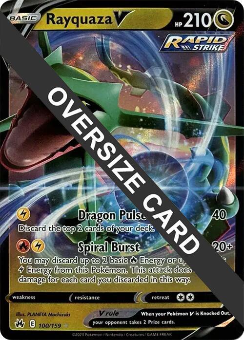 Rayquaza V 100/159 Pokemon card from Jumbo Cards