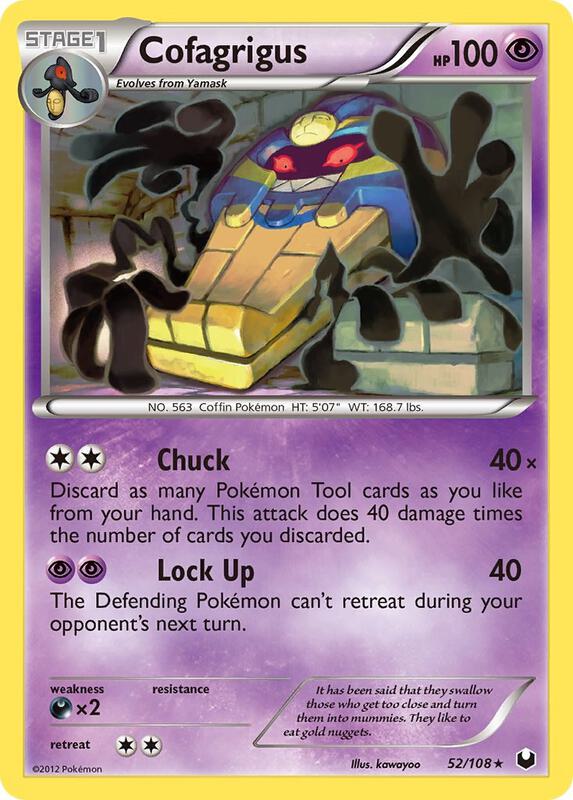 Cofagrigus Pokemon card from Dark Explorers