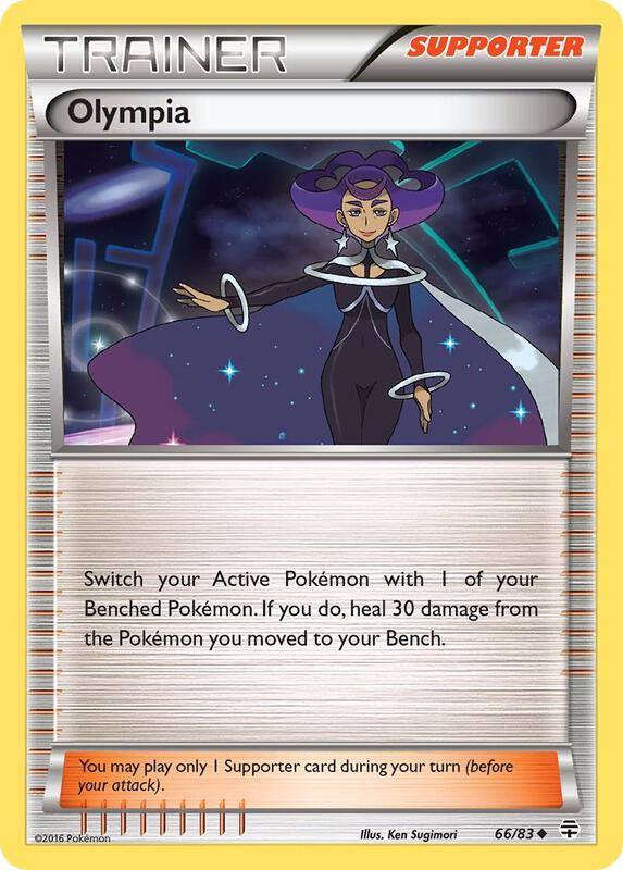 Olympia Pokemon card from Generations