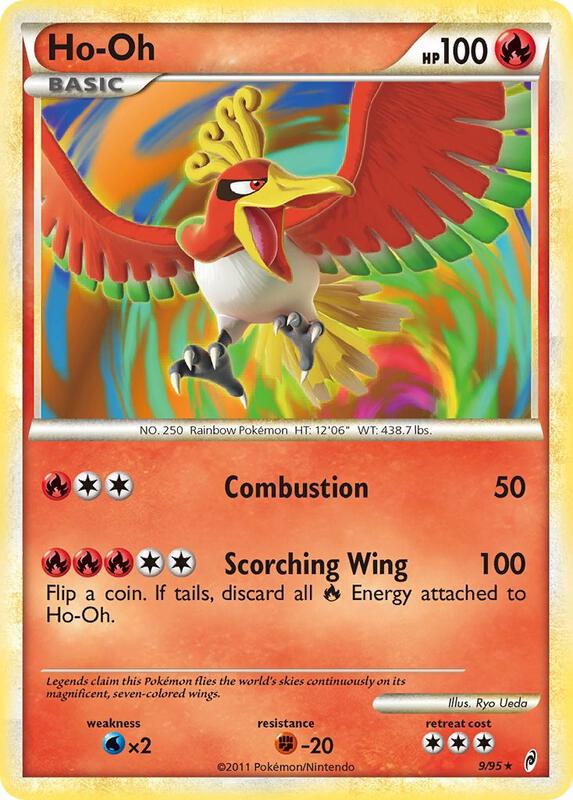 Ho-Oh Pokemon card from Call of Legends