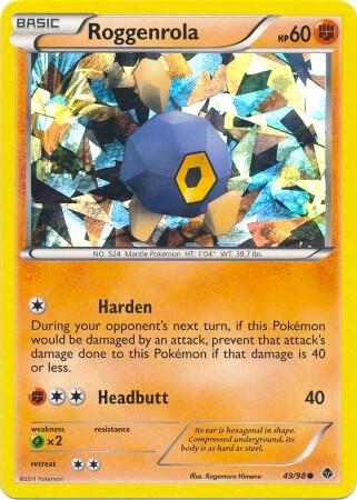 Roggenrola Pokemon card from Blister Exclusives