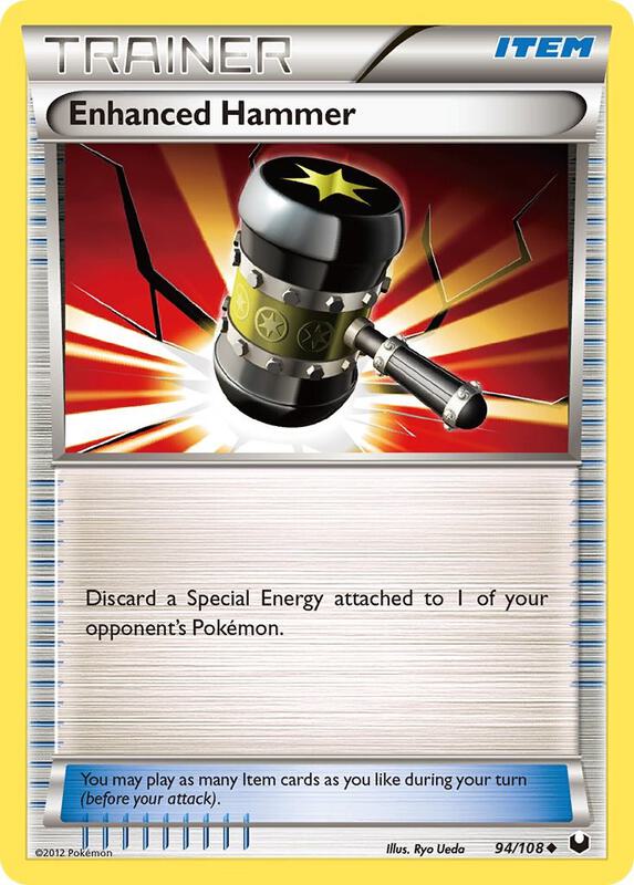 Enhanced Hammer Pokemon card from Dark Explorers