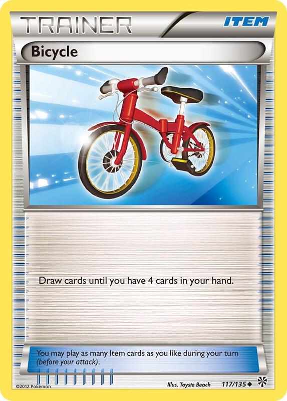 Bicycle Pokemon card from Plasma Storm