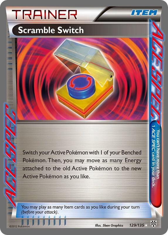Scramble Switch Pokemon card from Plasma Storm