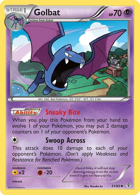 Golbat Pokemon card from Generations