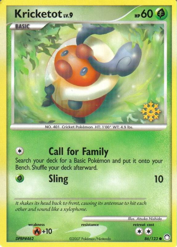 Kricketot Pokemon card from Countdown Calendar Promos