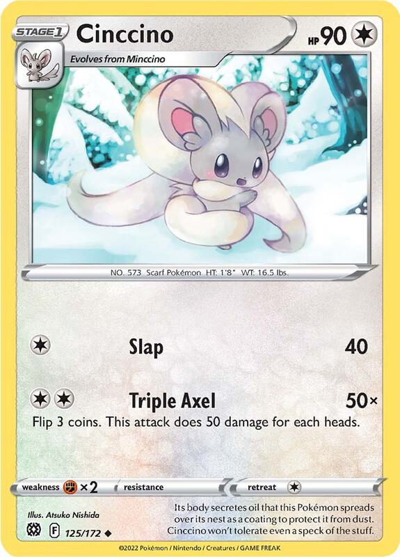 Cinccino Pokemon card from SWSH09: Brilliant Stars