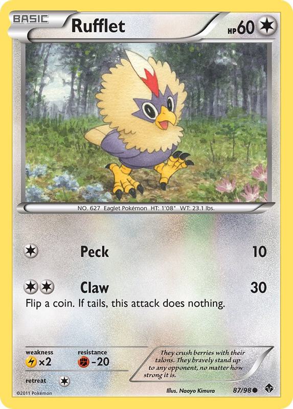 Rufflet (87) Pokemon card from Emerging Powers