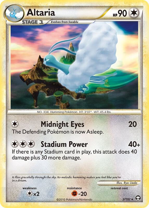 Altaria Pokemon card from Triumphant