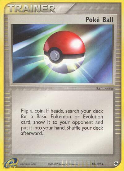 Poke Ball Pokemon card from Ruby and Sapphire