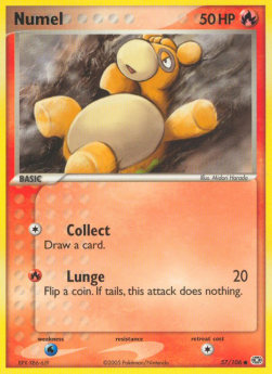Numel Pokemon card from EX Emerald