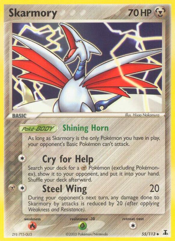 Skarmory Pokemon card from Delta Species
