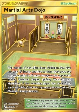Martial Arts Dojo Pokemon card from Cosmic Eclipse