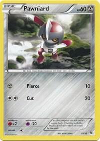Pawniard Pokemon card from Kalos Starter Set