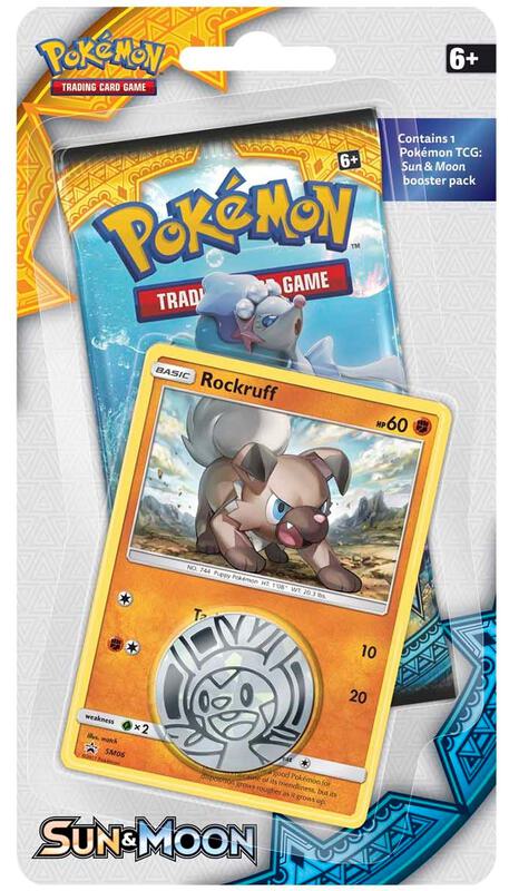 Sun & Moon Single Blister Pack [Rockruff] Pokemon card from SM Base Set