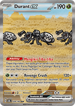 Durant ex Pokemon card from Stellar Lightning