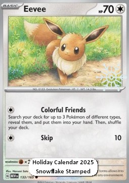 Eevee Pokemon card from 151