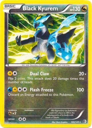 Black Kyurem Pokemon card from Deck Exclusives