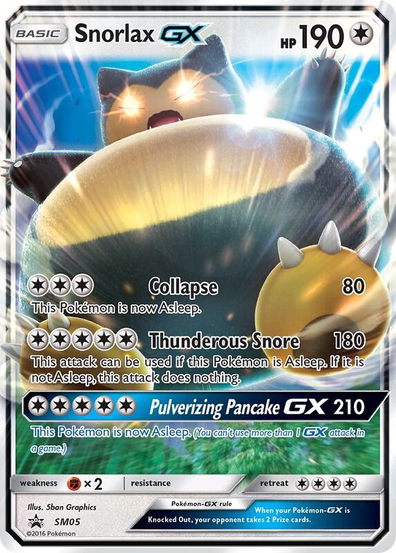 Snorlax GX - SM05 Pokemon card from SM Promos