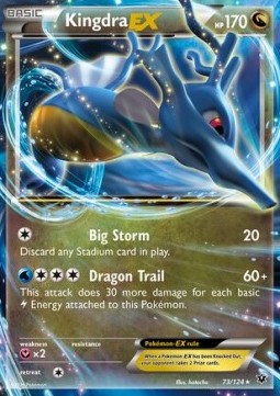 Kingdra EX Pokemon card from Fates Collide