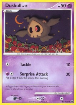 Duskull Lv.10 Pokemon card from Stormfront