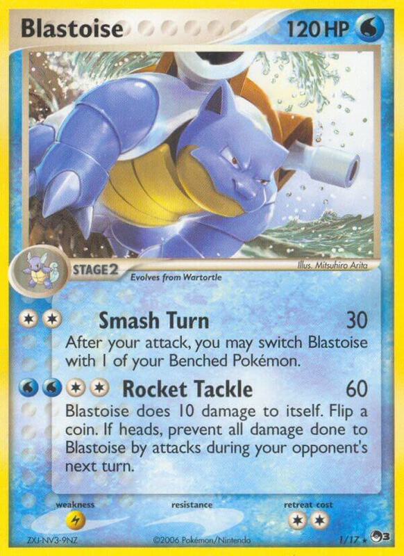 Blastoise Pokemon card from POP Series 3