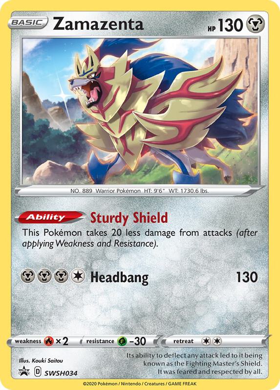 Zamazenta - SWSH034 Pokemon card from SWSH: Sword & Shield Promo Cards