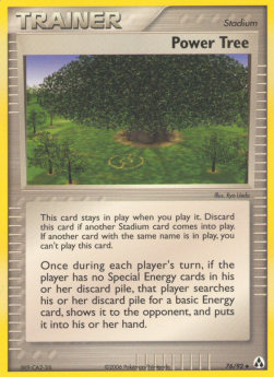 Power Tree Pokemon card from EX Legend Maker