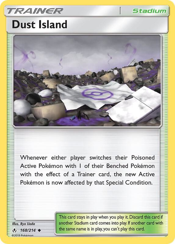 Dust Island Pokemon card from SM - Unbroken Bonds
