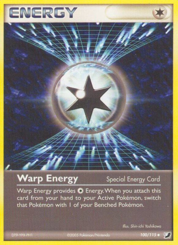 Warp Energy Pokemon card from Unseen Forces