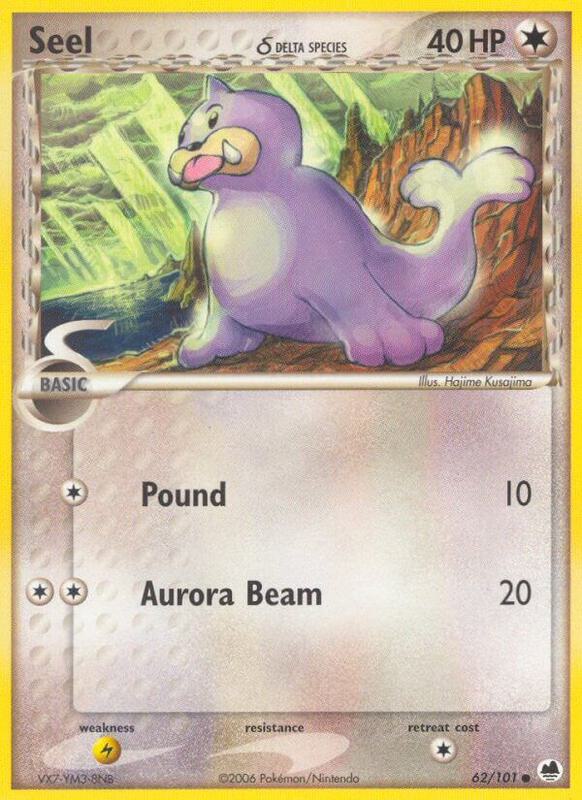 Seel (Delta Species) Pokemon card from Dragon Frontiers