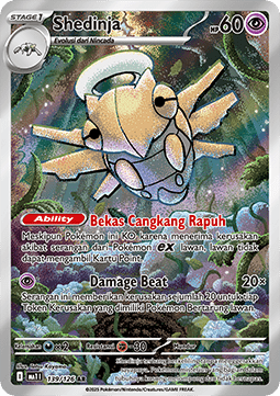 Shedinja Pokemon card from Mega Evolution IDTH