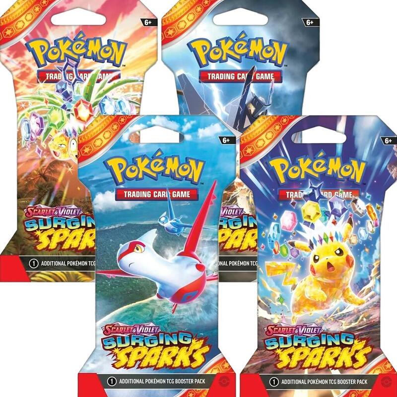Surging Sparks Sleeved Booster Pack Bundle [Set of 4] Pokemon card from SV08: Surging Sparks