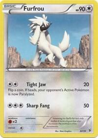 Furfrou (32) Pokemon card from Kalos Starter Set