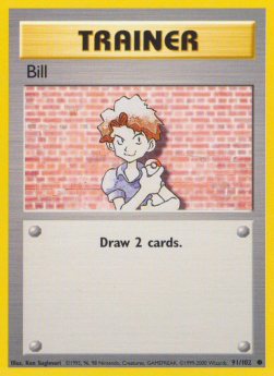 Bill Pokemon card from Base Set