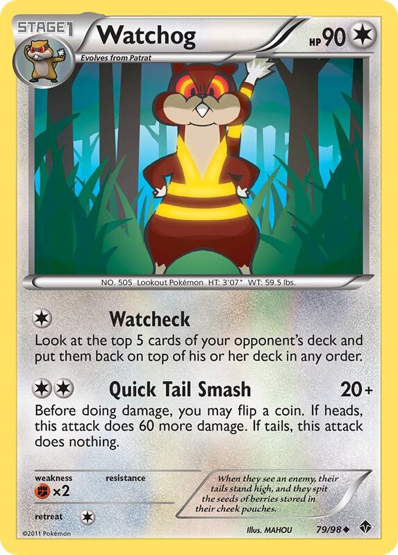 Watchog Pokemon card from Emerging Powers