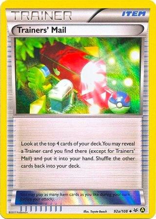 Trainers' Mail - 92a/108 (Holo) Pokemon card from Alternate Art Promos