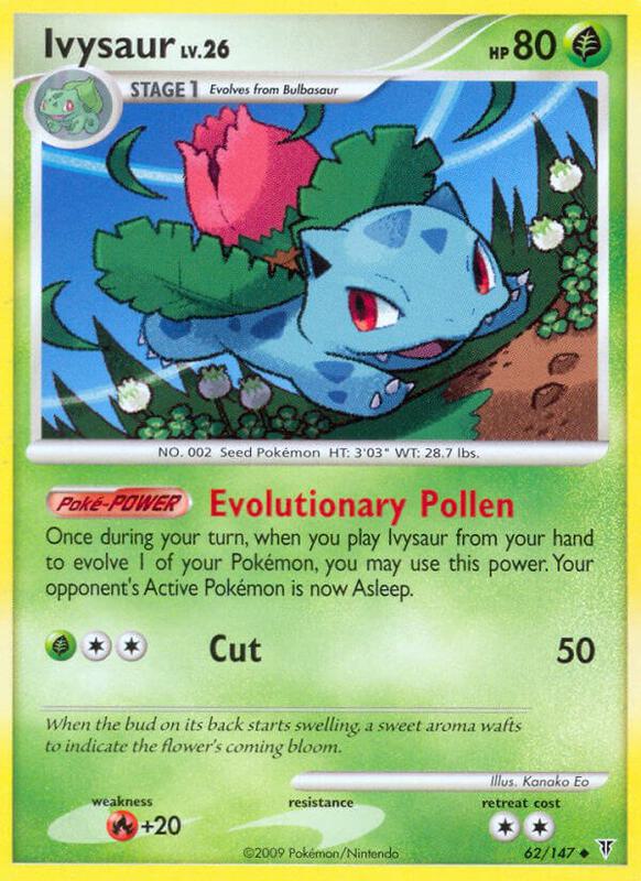 Ivysaur Pokemon card from Supreme Victors