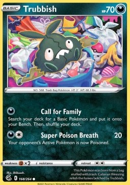 Trubbish (Holo) Pokemon card from Fusion Strike