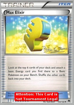 Max Elixir Pokemon card from BREAKpoint