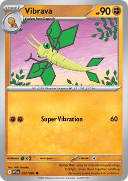 Vibrava Pokemon card from Phantasmal Flames